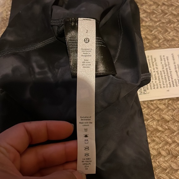 NWT lululemon align HR pant 28” diamond dye pitch grey graphite grey - Picture 10 of 13